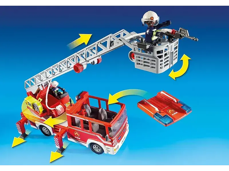 Playmobil Playmobil Camion de Pompiers avec Échelle Pivotante (9463)