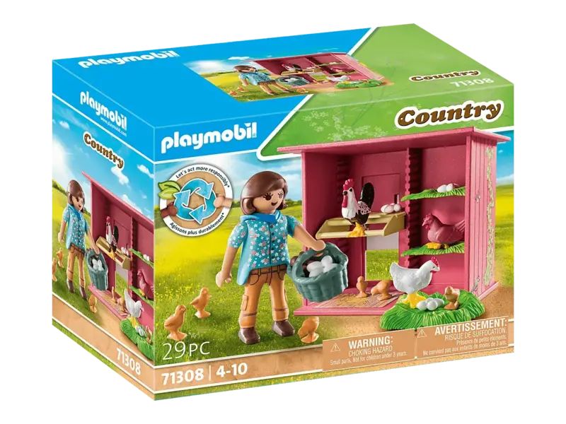 Playmobil Playmobil Agricultrice et poulailler (71308)
