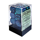Gemini 12 * D6 Blue-Blue / Light Blue 16mm Chessex Dice (CHX26663)