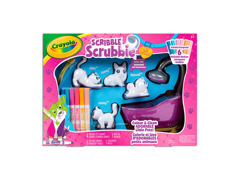Scribble Scrubbie - Animaux à colorier et bain