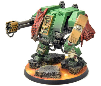 SPACE MARINES Dreadnought #2 WELL PAINTED Warhammer 40K Salamanders