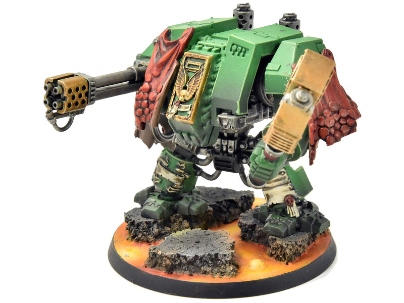 Games Workshop SPACE MARINES Dreadnought #2 WELL PAINTED Warhammer 40K Salamanders