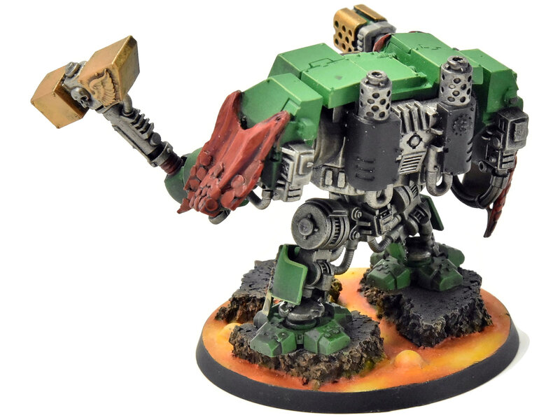 Games Workshop SPACE MARINES Dreadnought #2 WELL PAINTED Warhammer 40K Salamanders