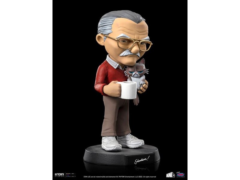 Iron Studios Statue Stan Lee with Grumpy Cat - Pow - MiniCo - Iron Studios