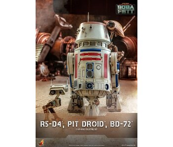 R5-D4, Pit Droid, and BD-72 - Television Masterpiece Series - The Book of Boba Fett