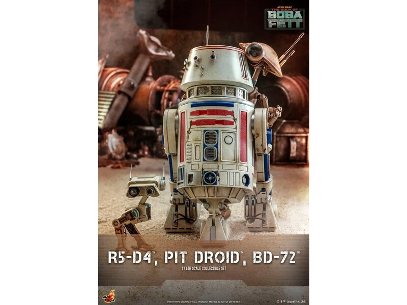 Sideshow R5-D4, Pit Droid, and BD-72 - Television Masterpiece Series - The Book of Boba Fett