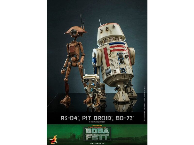 Sideshow R5-D4, Pit Droid, and BD-72 - The Book of Boba Fett