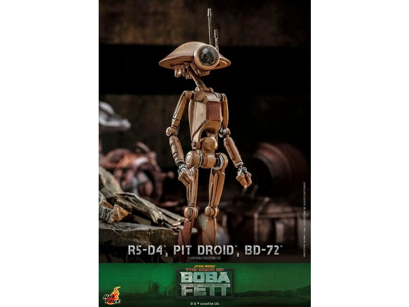 Sideshow R5-D4, Pit Droid, and BD-72 - The Book of Boba Fett