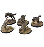 Games Workshop SPACE WOLVES 5 Wolves #3 WELL PAINTED Warhammer 40K