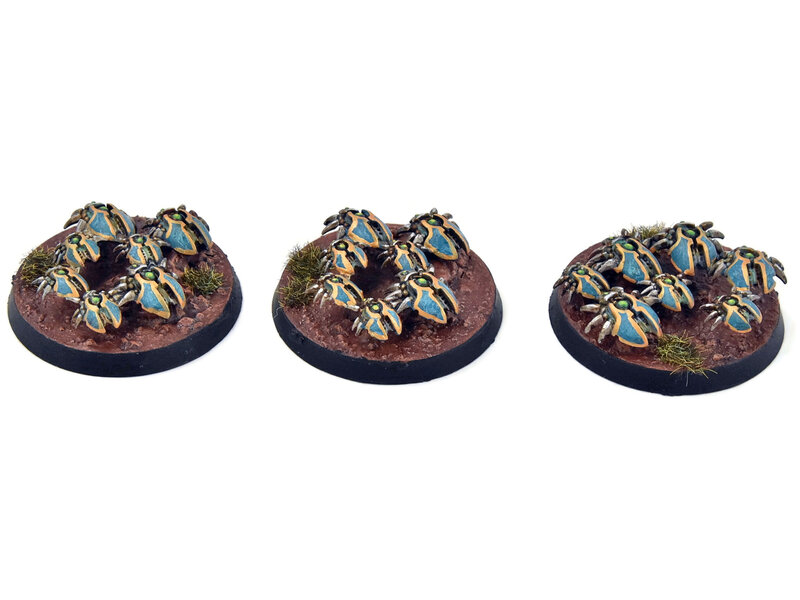 Games Workshop NECRONS 3 Scarab Swarms #2 WELL PAINTED Warhammer 40K