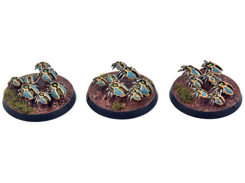 Games Workshop NECRONS 3 Scarab Swarms #6 WELL PAINTED Warhammer 40K