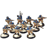 Games Workshop ASTRA MILITARUM 10 Cadian Shock Troops #2 Warhammer 40K WELL PAINTED