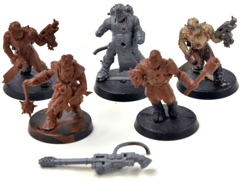 Games Workshop CHAOS SPACE MARINES 5 Chaos Cultists #2 Warhammer 40K