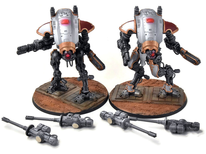 Forge World IMPERIAL KNIGHTS 2 Armiger Warglaives #1 Warhammer 40K WELL PAINTED