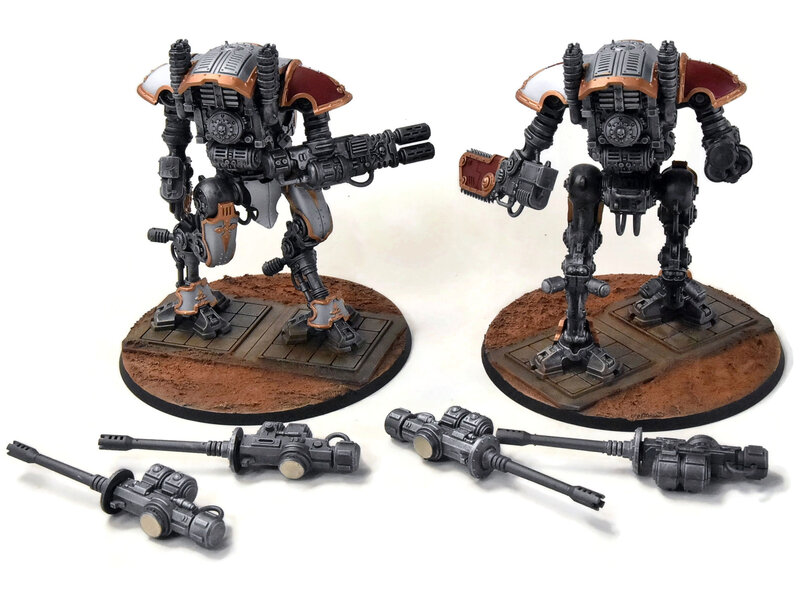 Forge World IMPERIAL KNIGHTS 2 Armiger Warglaives #1 Warhammer 40K WELL PAINTED