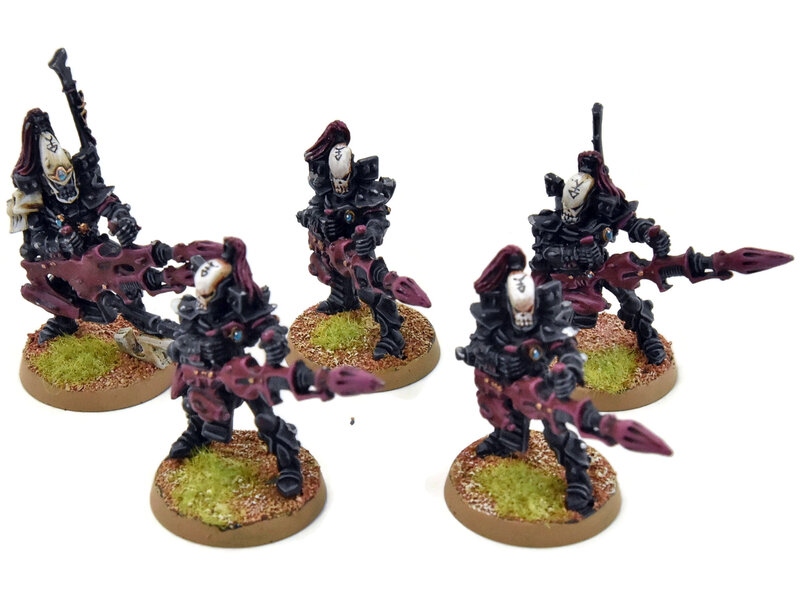 Games Workshop AELDARI 4 Dark Reapers with Exarch #4 METAL PRO PAINTED Warhammer 40K