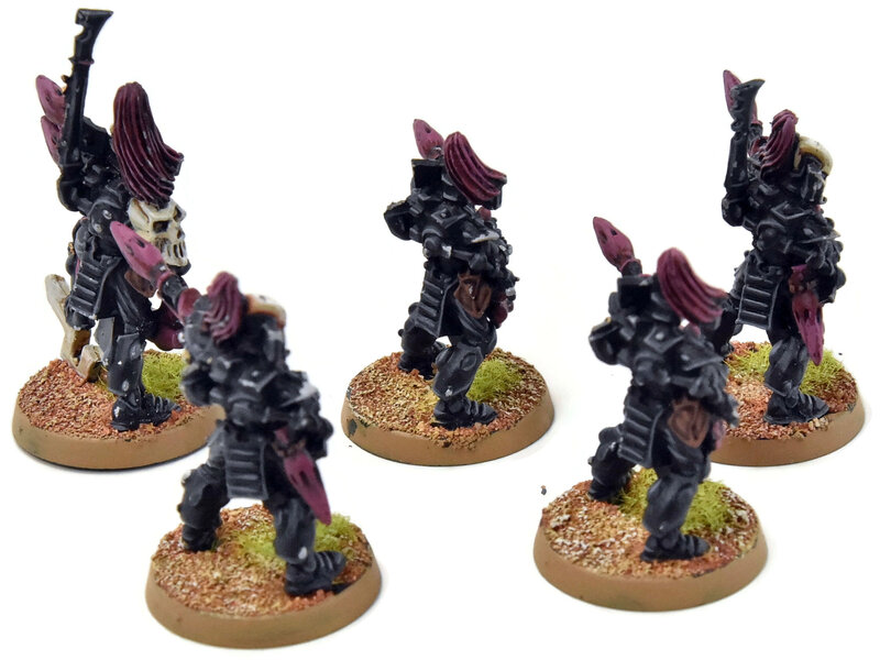 Games Workshop AELDARI 4 Dark Reapers with Exarch #4 METAL PRO PAINTED Warhammer 40K