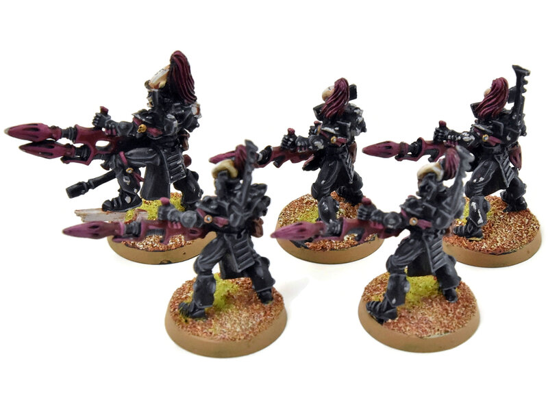 Games Workshop AELDARI 4 Dark Reapers with Exarch #2 METAL PRO PAINTED Warhammer 40K