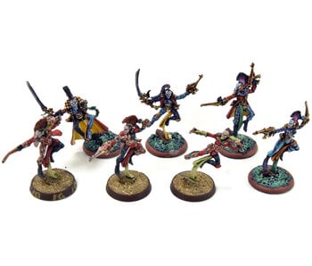 HARLEQUINS 7 Troupe #1 WELL PAINTED METAL Warhammer 40K