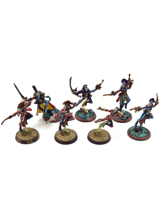 HARLEQUINS 7 Troupe #1 WELL PAINTED METAL Warhammer 40K