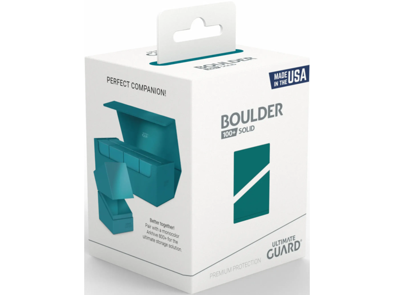 Ultimate Guard Deck Case Boulder 100+ Solid Petrol
