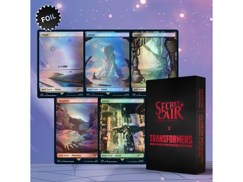 Magic The Gathering MTG Secret Lair x Transformers: One Shall Stand, One Shall Fall Foil