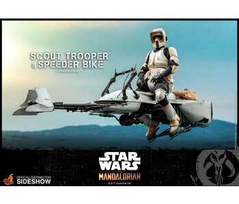 Scout Trooper and Speeder Bike Sixth Scale Collectible Figure Set - Star Wars