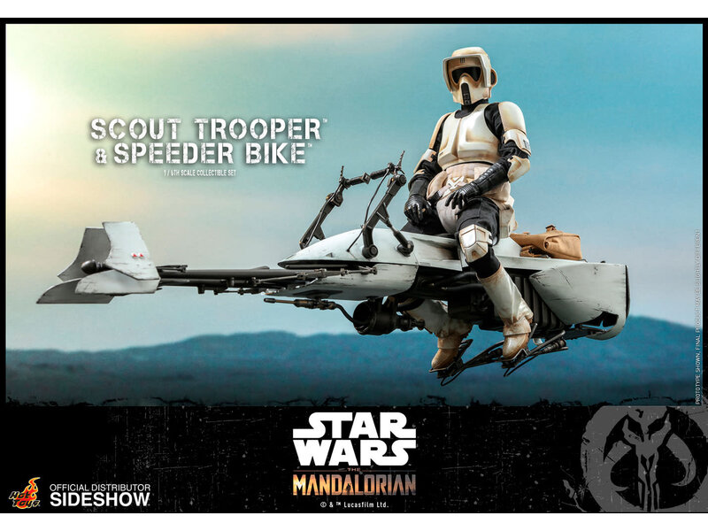 Hot Toys Scout Trooper and Speeder Bike Sixth Scale Collectible Figure Set - Star Wars - The Mandalorian (Hot Toys)