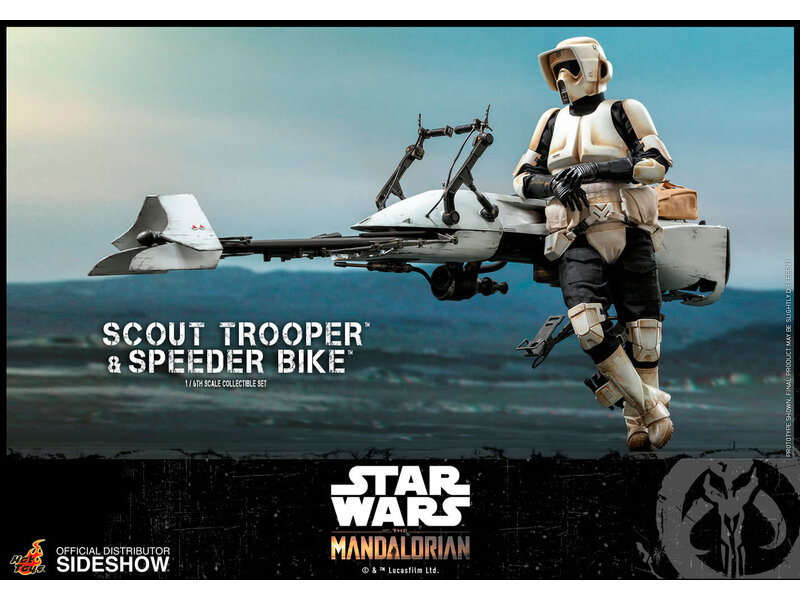 Hot Toys Scout Trooper and Speeder Bike Sixth Scale Collectible Figure Set - Star Wars - The Mandalorian (Hot Toys)