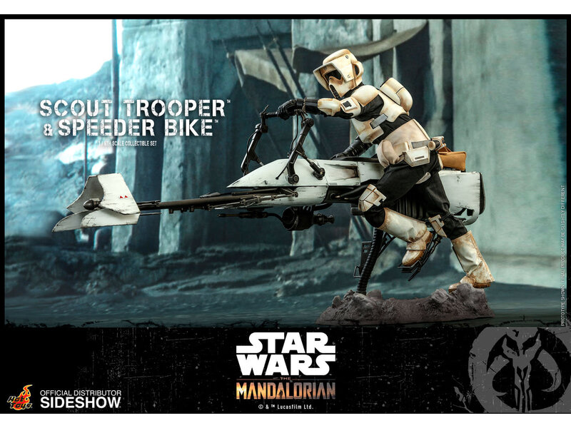 Hot Toys Scout Trooper and Speeder Bike Sixth Scale Collectible Figure Set - Star Wars