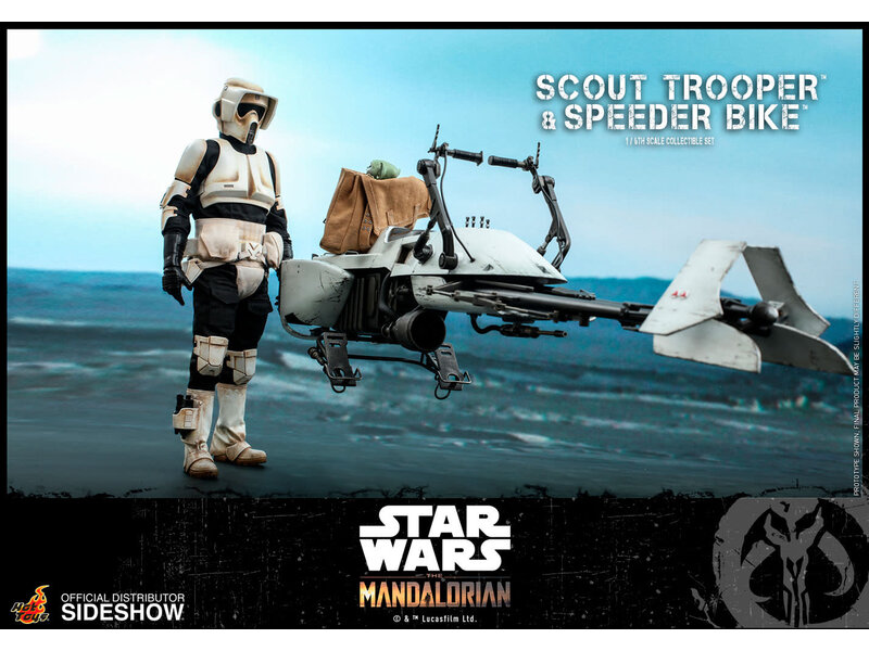 Hot Toys Scout Trooper and Speeder Bike Sixth Scale Collectible Figure Set - Star Wars