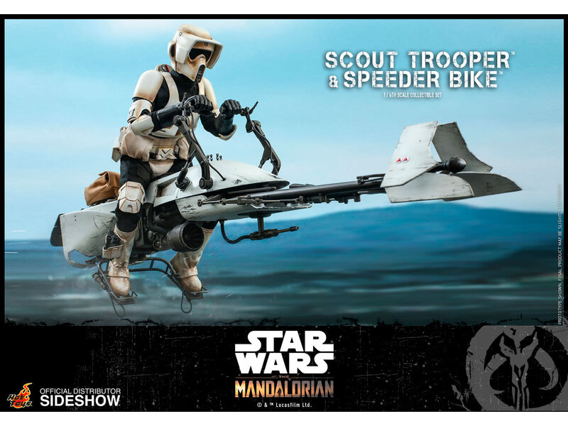 Hot Toys Scout Trooper and Speeder Bike Sixth Scale Collectible Figure Set - Star Wars