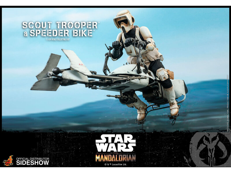 Hot Toys Scout Trooper and Speeder Bike Sixth Scale Collectible Figure Set - Star Wars