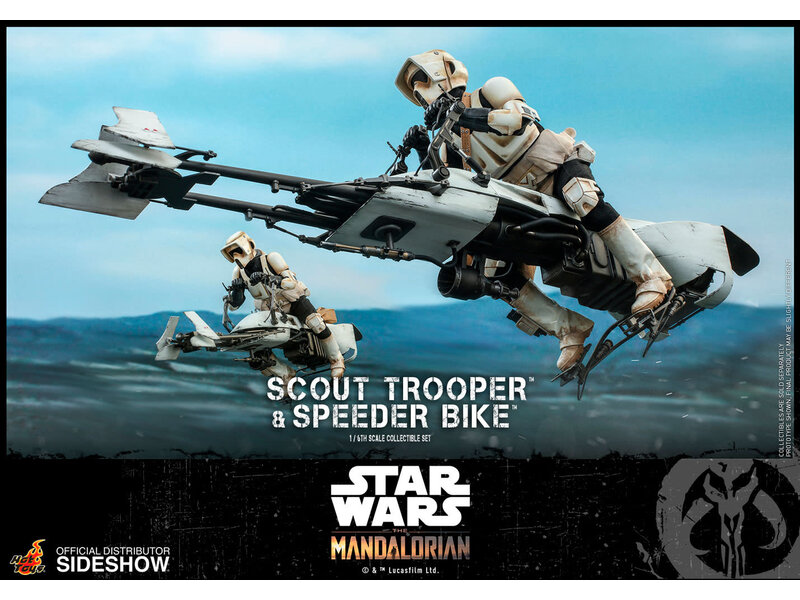 Hot Toys Scout Trooper and Speeder Bike Sixth Scale Collectible Figure Set - Star Wars - The Mandalorian (Hot Toys)