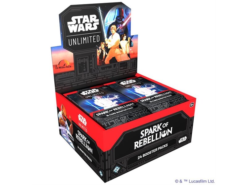 Fantasy Flight Games Star Wars: Unlimited: Spark of Rebellion Draft Booster Display
