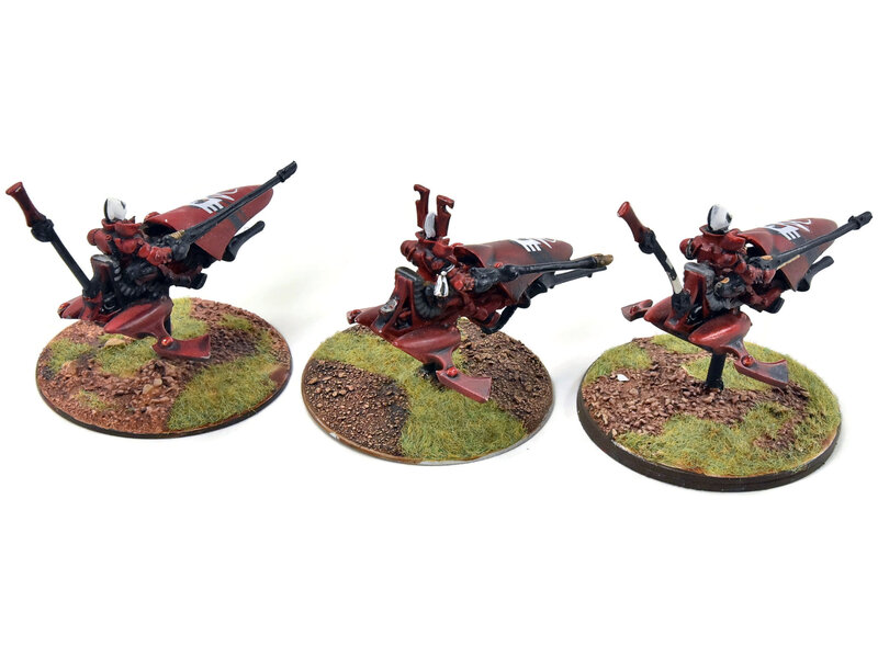 Games Workshop AELDARI 3 Shining Spears #2 WELL PAINTED METAL Warhammer 40K