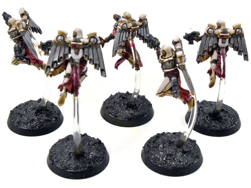 Games Workshop ADEPTA SORORITAS 5 Seraphim Squad #1 WELL PAINTED Warhammer 40K