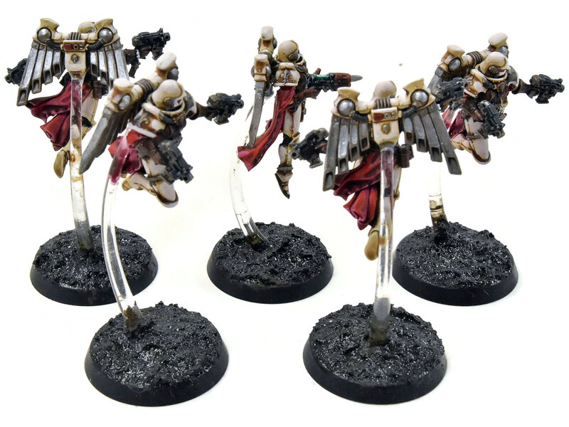 Games Workshop ADEPTA SORORITAS 5 Seraphim Squad #1 WELL PAINTED Warhammer 40K