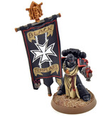 Games Workshop SPACE MARINES Ancient With Banner #1 Black Templars PRO PAINTED 40K