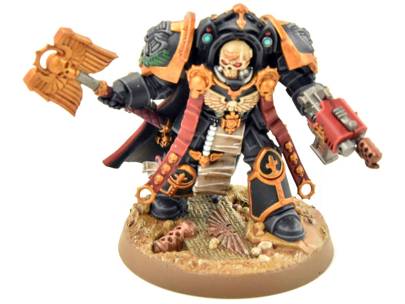 Games Workshop SPACE MARINES Terminator Chaplain Tarentus#1 Black Templars PRO PAINTED