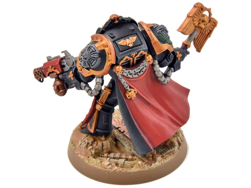 Games Workshop SPACE MARINES Terminator Chaplain Tarentus#1 Black Templars PRO PAINTED