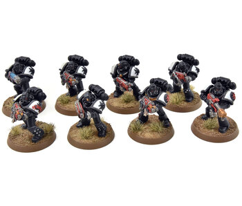 SPACE MARINES 8 Tactical Squad #1 Black Templars PRO PAINTED 40K