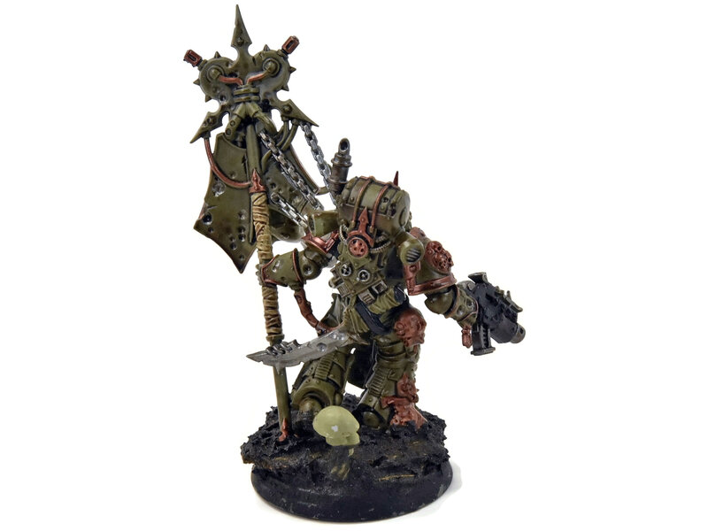 Games Workshop DEATH GUARD Icon Bearer #1 Warhammer 40K WELL PAINTED