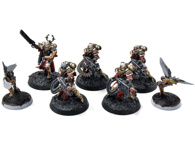 Games Workshop ADEPTA SORORITAS 5 Retributor Squad #2 WELL PAINTED Warhammer 40K