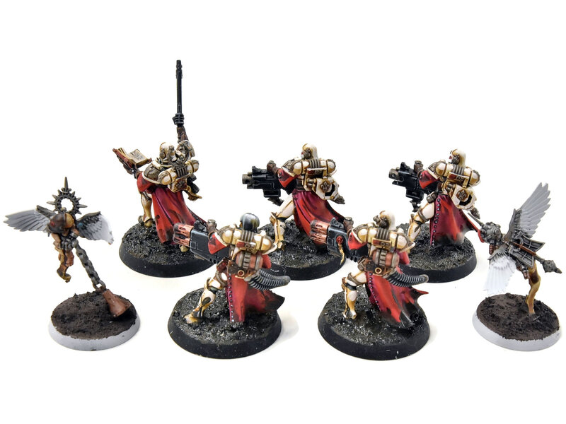 Games Workshop ADEPTA SORORITAS 5 Retributor Squad #2 WELL PAINTED Warhammer 40K