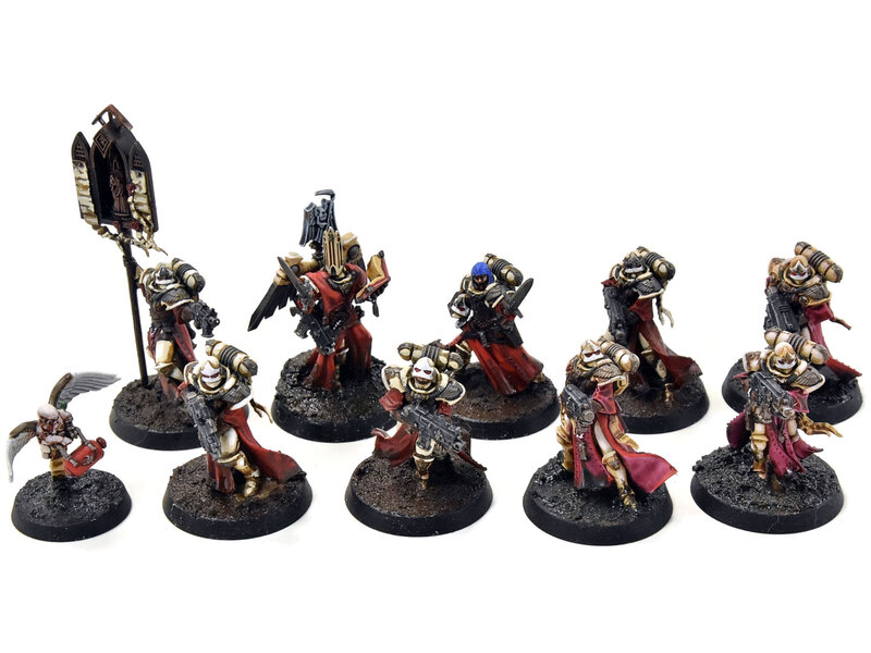 Games Workshop ADEPTA SORORITAS 10 Battle Sister Squad #2 WELL PAINTED Warhammer 40K