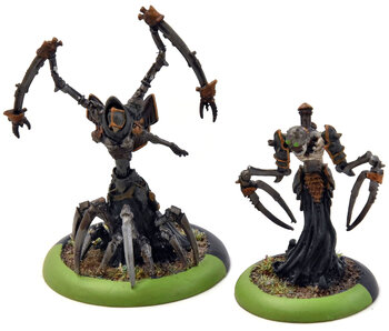 WARMACHINE Master Necrotech Mortenebra And Deryliss #1 METAL Cryx