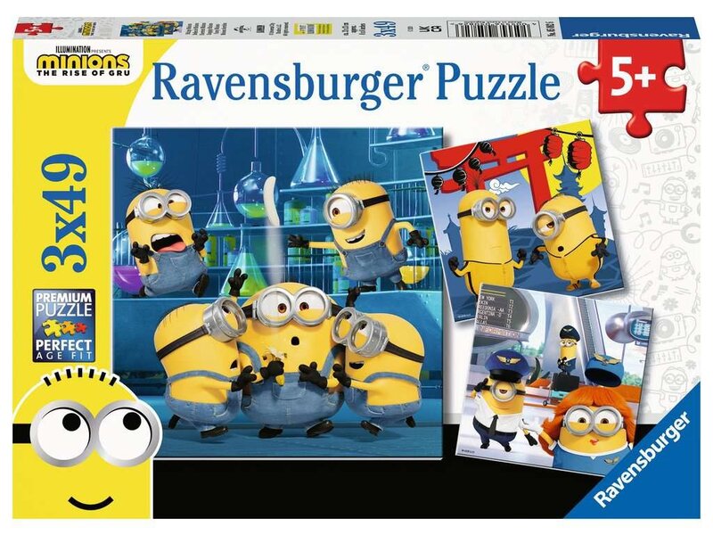 Ravensburger Ravensburger Funny Minions 3 x 49 Pcs Puzzle Pack