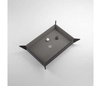 Magnetic Dice Tray - Rectangular - Black / Gray