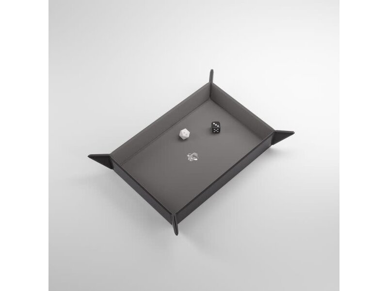 Gamegenic Magnetic Dice Tray - Rectangular - Black / Gray